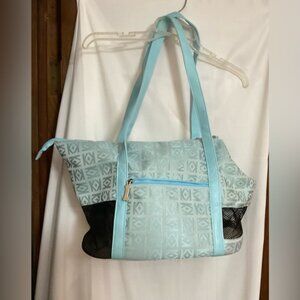 Union Rich:KK pack & paw pet carrier bag for small dogs with handles teal color